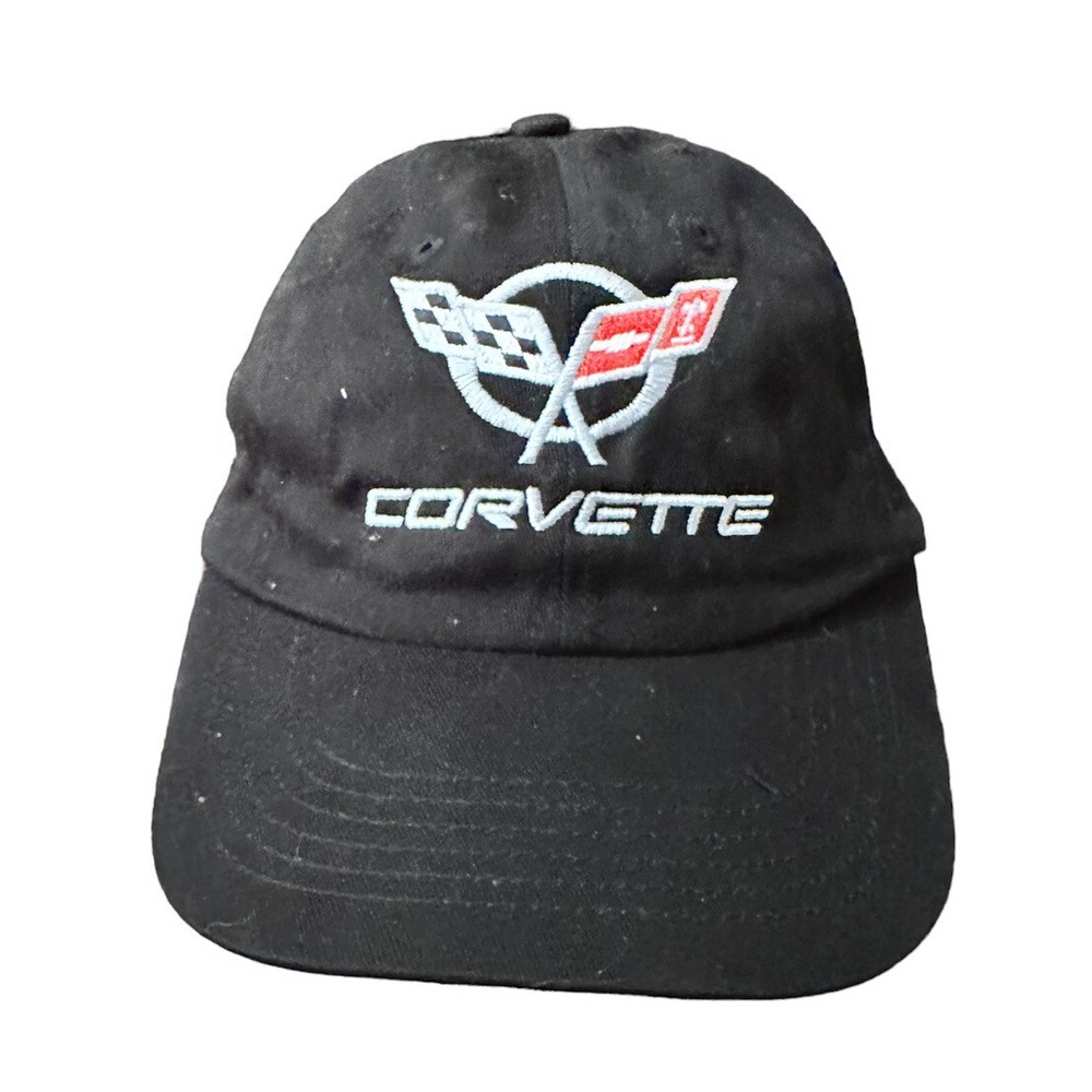 Corvette‎ Embroidered Mens Black Ball Cap Adjustable Norscot GM